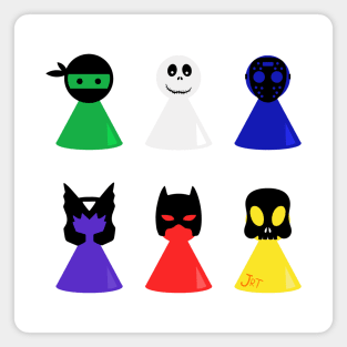 Halloween Game Pieces Magnet